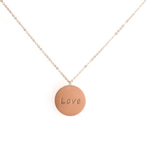 Love Kette in roségold